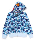 A BATHING APE Ladies' ABC CAMO SHARK FULL ZIP HOODIE