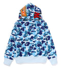 A BATHING APE Ladies' ABC CAMO SHARK FULL ZIP HOODIE