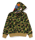 A BATHING APE Ladies' ABC CAMO SHARK FULL ZIP HOODIE