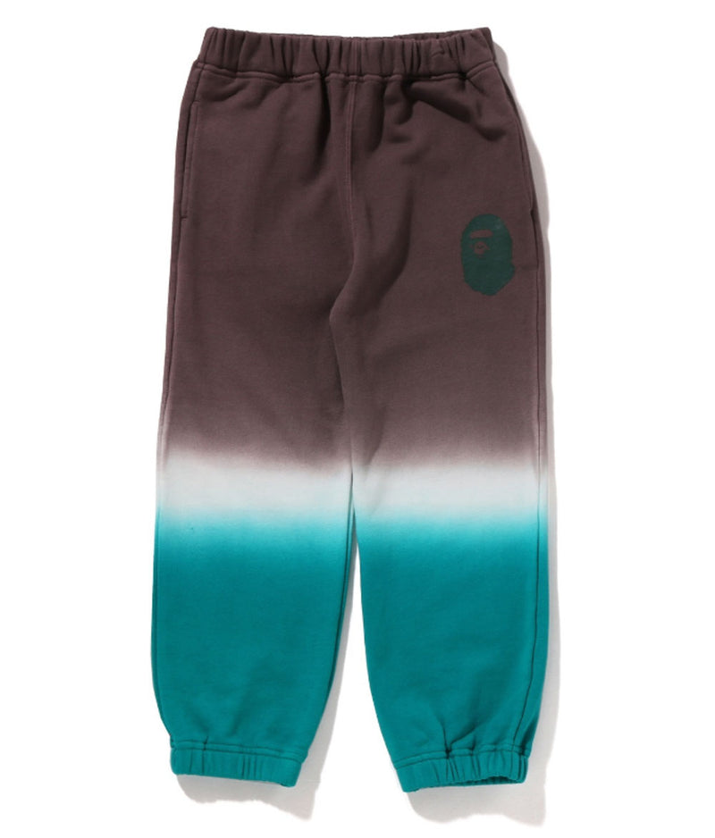 A BATHING APE BAPE KIDS GRADATION APE HEAD SWEAT PANTS