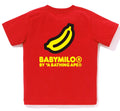 A BATHING APE BAPE KIDS BACK BANANA ONE POINT TEE