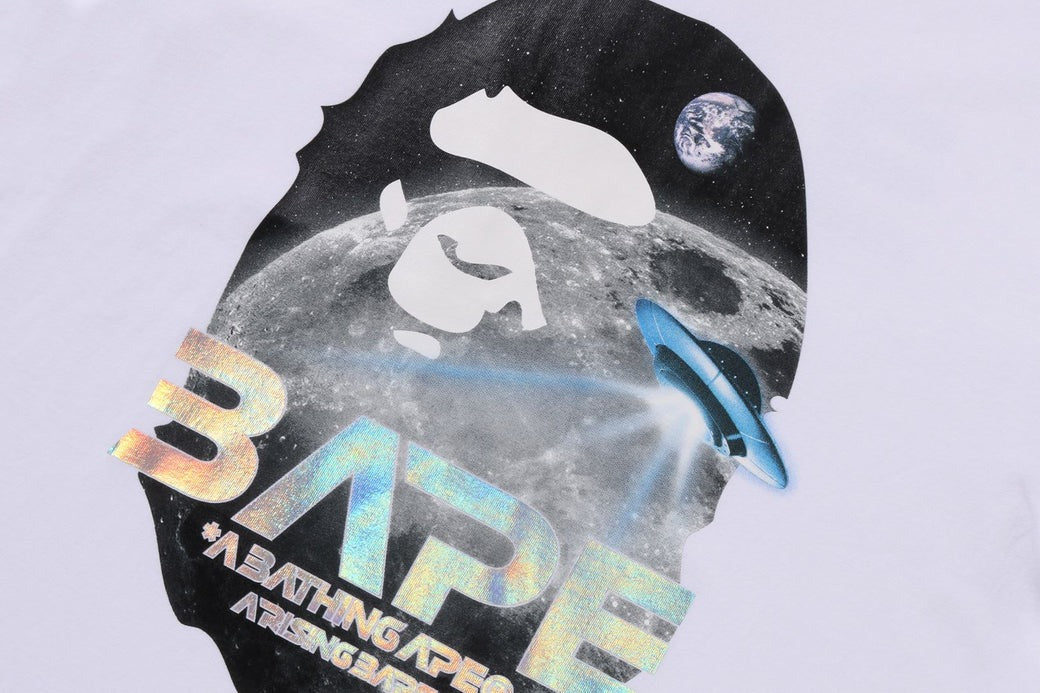 A BATHING APE MOON PHOTO APE HEAD TEE