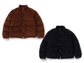 A BATHING APE CORDUROY CLASSIC DOWN JACKET