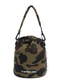 A BATHING APE 1ST CAMO DRAWSTRING BAG