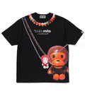 A BATHING APE Ladies' BABY MILO FAKE PRINT OVERSIZED TEE