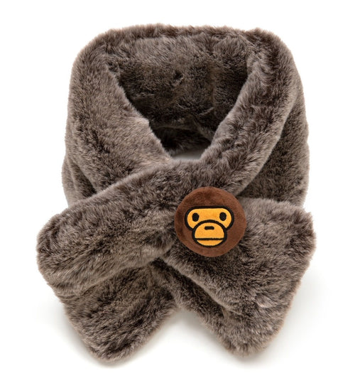 A BATHING APE - BABY MILO STORE BABY MILO PLUSH DOLL FAUX FUR SCARF