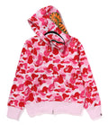 A BATHING APE Ladies' ABC CAMO SHARK FULL ZIP HOODIE