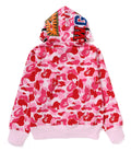 A BATHING APE Ladies' ABC CAMO SHARK FULL ZIP HOODIE