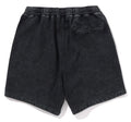 A BATHING APE GARMENT DYE ONE POINT RELAXED FIT SWEAT SHORTS