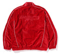 A BATHING APE BATHING APE LOGO VELVET RELAXED FIT TRACK JACKET