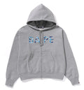 A BATHING APE Ladies' ABC CAMO CRYSTAL LOGO WIDE ZIP HOODIE