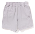 A BATHING APE GARMENT DYE ONE POINT RELAXED FIT SWEAT SHORTS