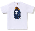 A BATHING APE COLOR CAMO MILO ON BIG APE TEE