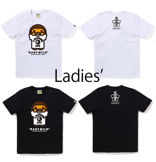 A BATHING APE Ladies' BABY MILO COLLEGE TEE