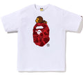 A BATHING APE COLOR CAMO MILO ON BIG APE TEE