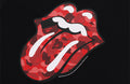 A BATHING APE BAPE x THE ROLLING STONES APE CAMO TONGUE TEE