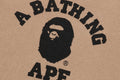 A BATHING APE COLLEGE WAFFLE CREWNECK SWEAT SHIRT