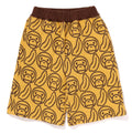 A BATHING APE BAPE KIDS BANANA MILO KNIT JACQUARD SHORTS