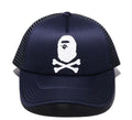 A BATHING APE CROSSBONE MESH CAP