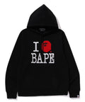 A BATHING APE I LOVE BAPE PULLOVER HOODIE