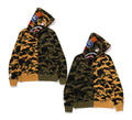 A BATHING APE 1ST CAMO SEPARATE SHARK FULL ZIP HOODIE