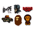 A BATHING APE BAPE STICKER SET