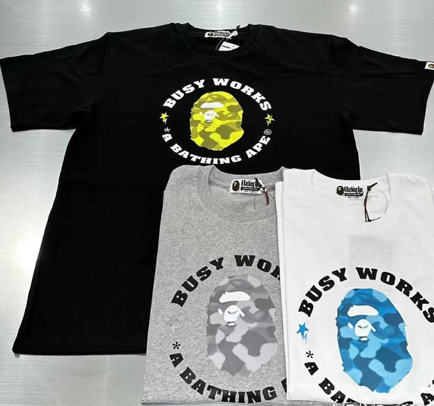 A BATHING APE RADIATION CAMO BUSY WORKS TEE – happyjagabee store