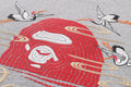 A BATHING APE EMBROIDERY STYLE JAPANESE CRANE CREWNECK