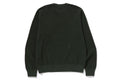 A BATHING APE COLLEGE WAFFLE CREWNECK SWEAT SHIRT