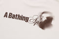 A BATHING APE WATER PRINT LOGO RELAXED FIT TEE