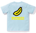 A BATHING APE BAPE KIDS BACK BANANA ONE POINT TEE