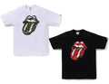 A BATHING APE BAPE x THE ROLLING STONES APE CAMO TONGUE TEE