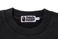 A BATHING APE GARMENT DYE LOGO RELAXED FIT CREWNECK SWEAT SHIRT