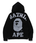 A BATHING APE OVER PRINT FULL ZIP HOODIE