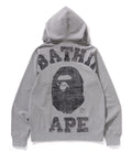 A BATHING APE OVER PRINT FULL ZIP HOODIE