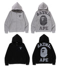 A BATHING APE OVER PRINT FULL ZIP HOODIE