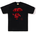 A BATHING APE COLOR CAMO APE FACE TEE