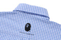 A BATHING APE ONE POINT GINGHAM CHECK BD SHIRT-ONLINE EXCLUSIVE-