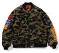 A BATHING APE 1ST CAMO SHARK MA-1 JACKET