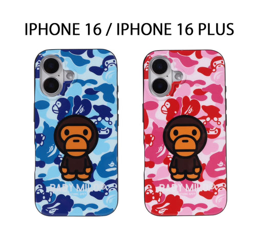 A BATHING APE ABC MILO CAMO IPHONE 16 / IPHONE 16 PLUS CASE