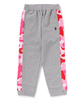 A BATHING APE BAPE KIDS ABC CAMO ONE POINT SWEAT PANTS