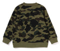 A BATHING APE BAPE KIDS 1ST CAMO SHARK CREWNECK SWEAT SHIRT