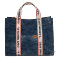 A BATHING APE SOLID CAMO DENIM 2WAY TOTE BAG