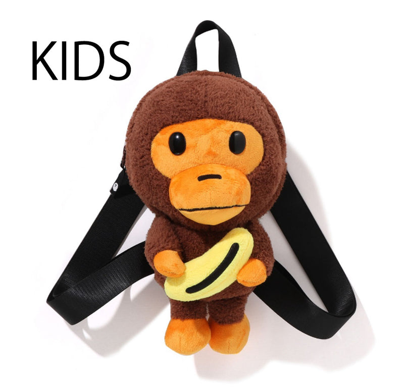 A BATHING APE BAPE KIDS BABY MILO BANANA PLUSH DOLL DAYPACK