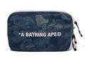 A BATHING APE SOLID CAMO DENIM POUCH