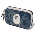 A BATHING APE SOLID CAMO DENIM POUCH