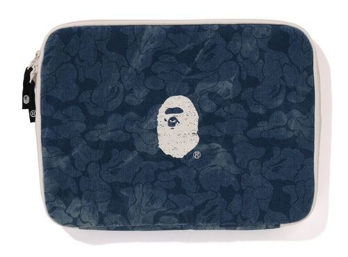 A BATHING APE SOLID CAMO DENIM TECK CASE