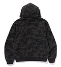 A BATHING APE 1ST CAMO HEAVY WASH CROPPED FIT ZIP HOODIE