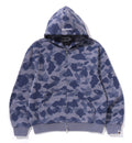 A BATHING APE 1ST CAMO HEAVY WASH CROPPED FIT ZIP HOODIE