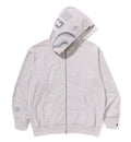 A BATHING APE LUX SPORT PATTERN SHARK RELAXED FIT FULL ZIP HOODIE